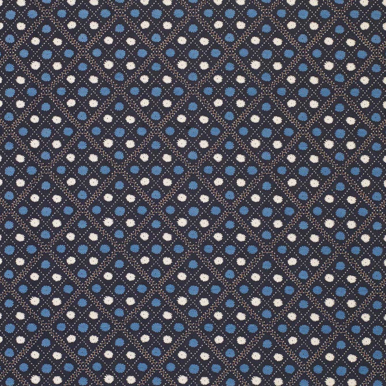 Nina Campbell Fabric - Claribel Claribel Indigo/Blue NCF4281-04