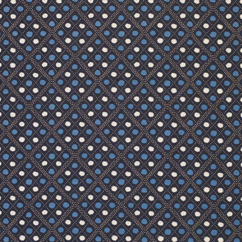 Nina Campbell Fabric - Claribel Claribel Indigo/Blue NCF4281-04
