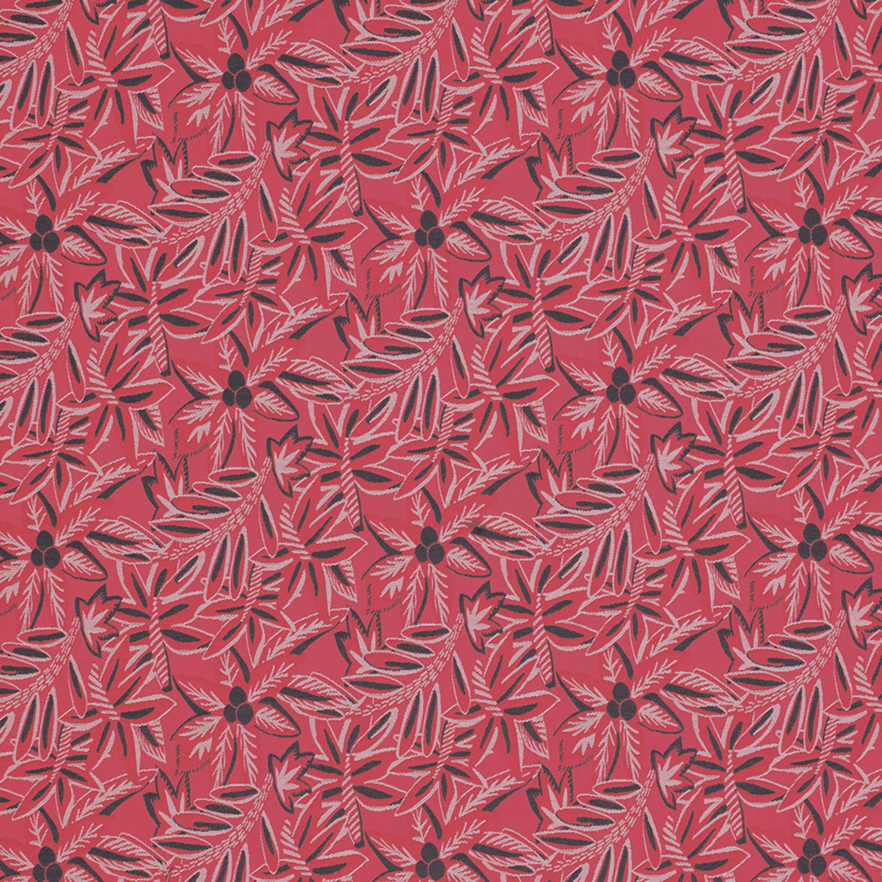 Nina Campbell Fabric - Claribel Loulou Red NCF4283-01