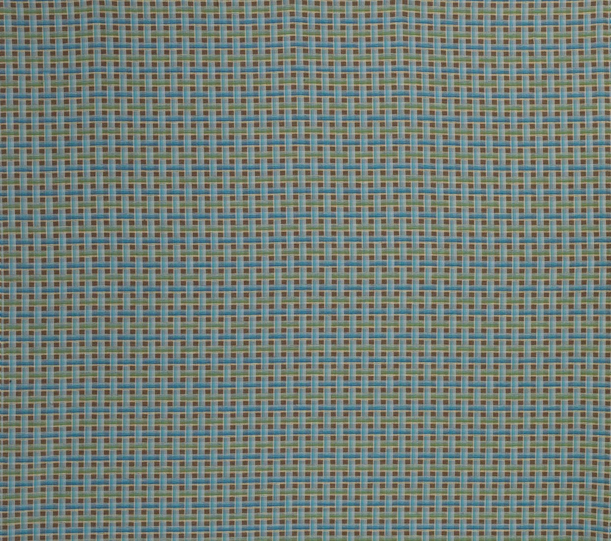 Nina Campbell Fabric - Rivoli Fontainebleau Blue/Green/Taupe NCF4321-03