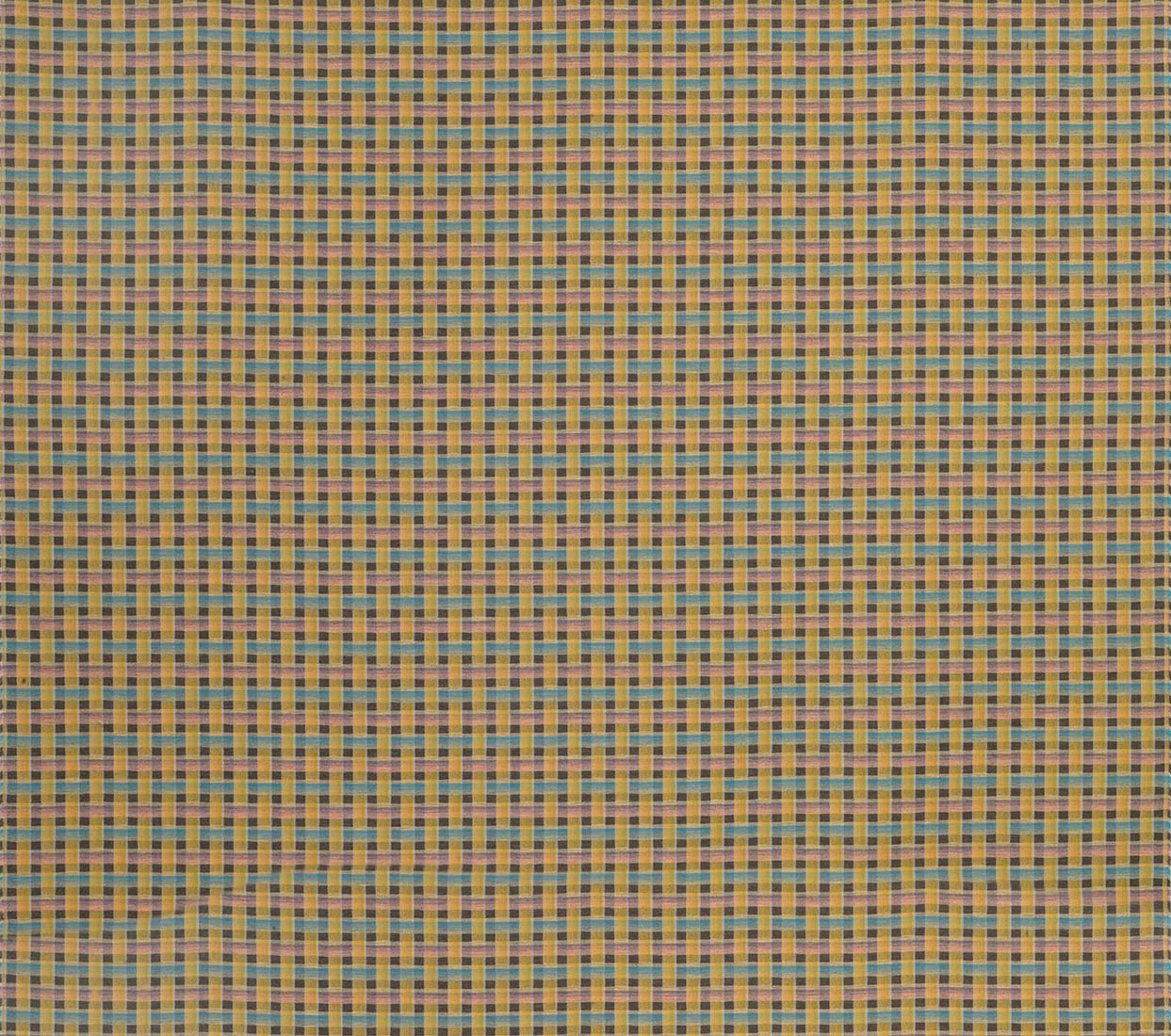 Nina Campbell Fabric - Rivoli Fontainebleau Yellow/Aqua NCF4321-04