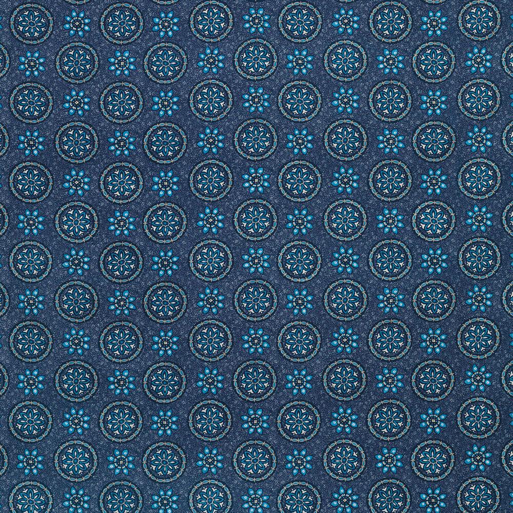 Nina Campbell Fabric - Les Indiennes Garance Blue NCF4336-03