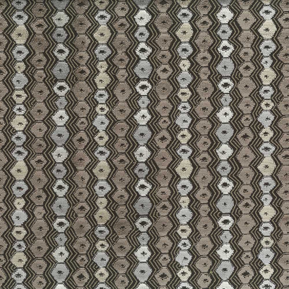 Nina Campbell Fabric - Marchmain Flyte Silver/Taupe/Beige NCF4371-02