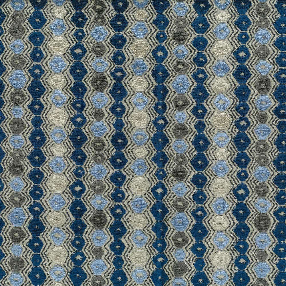 Nina Campbell Fabric - Marchmain Flyte Blue NCF4371-03