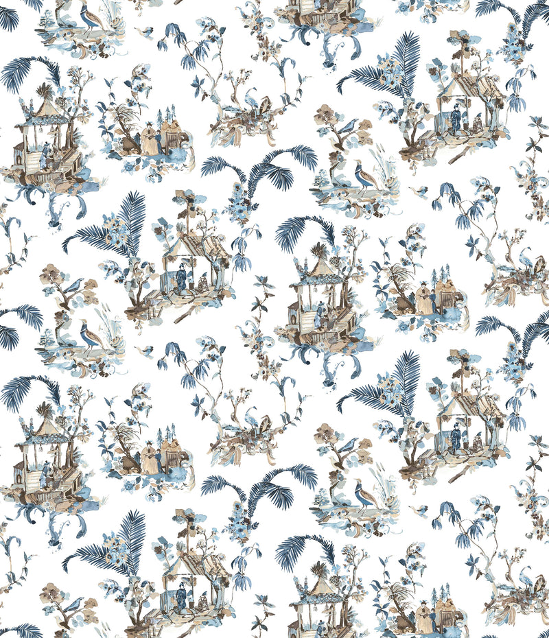 Nina Campbell Fabric - Jardiniere Toile Chinoise NCF4460-01