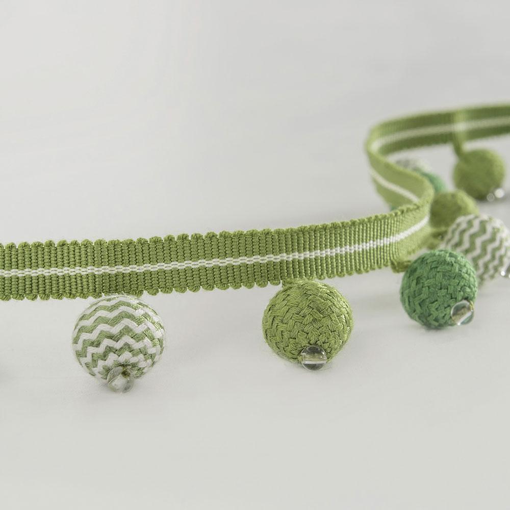 Trimming Trianon Bauble Emerald/Green/Ivory NCT512-04