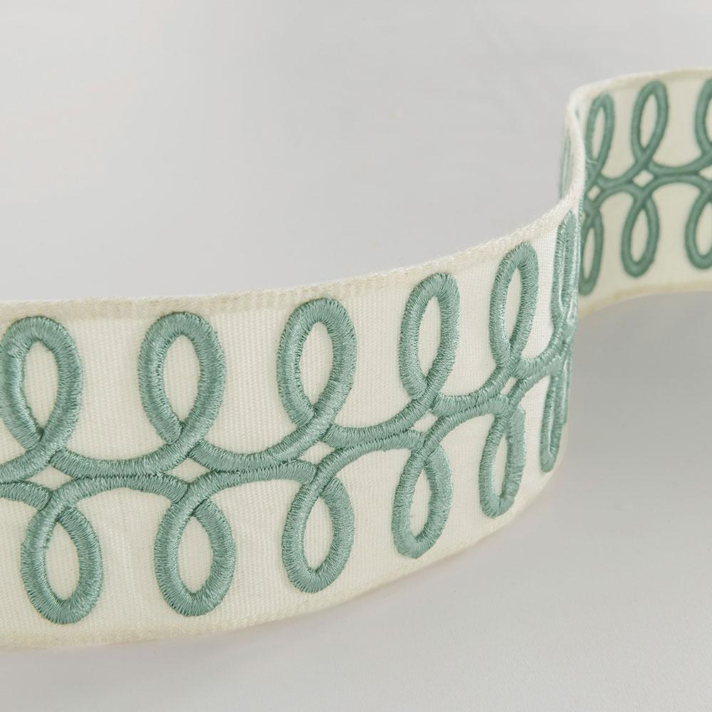 Trimming Trianon Muette Braid Aqua/Ivory NCT513-03