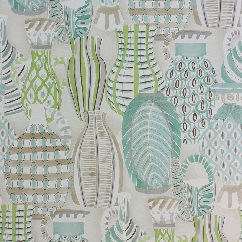 Nina Campbell Wallpaper - Les Rêves Collioure Aqua/Green NCW4300-03
