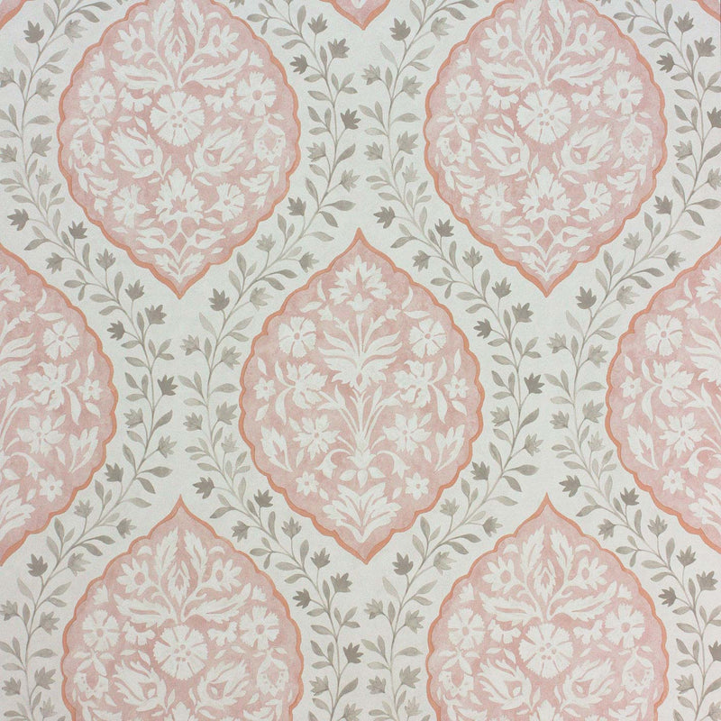 Nina Campbell Wallpaper - Les Rêves Marguerite Pink/Grey NCW4304-03