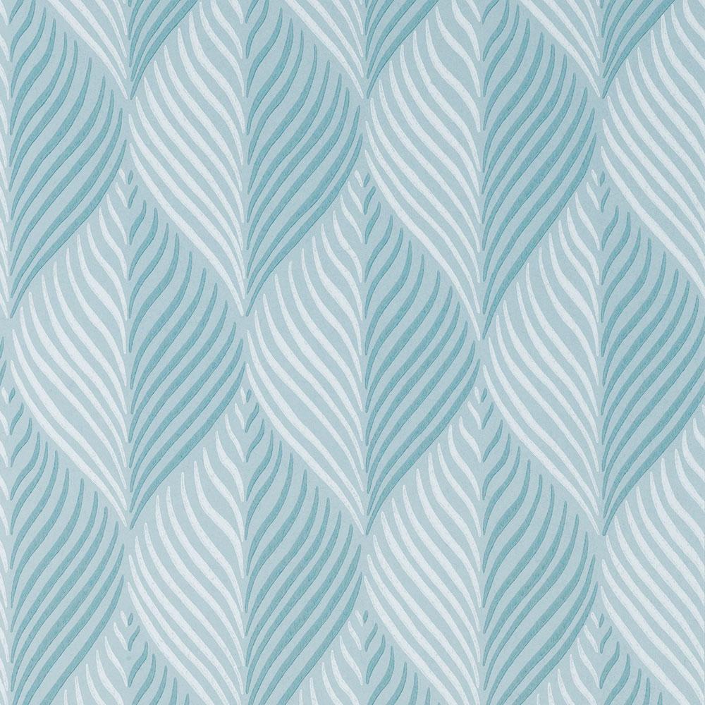 Nina Campbell Wallpaper - Les Indiennes Bonnelles Aqua NCW4352-03