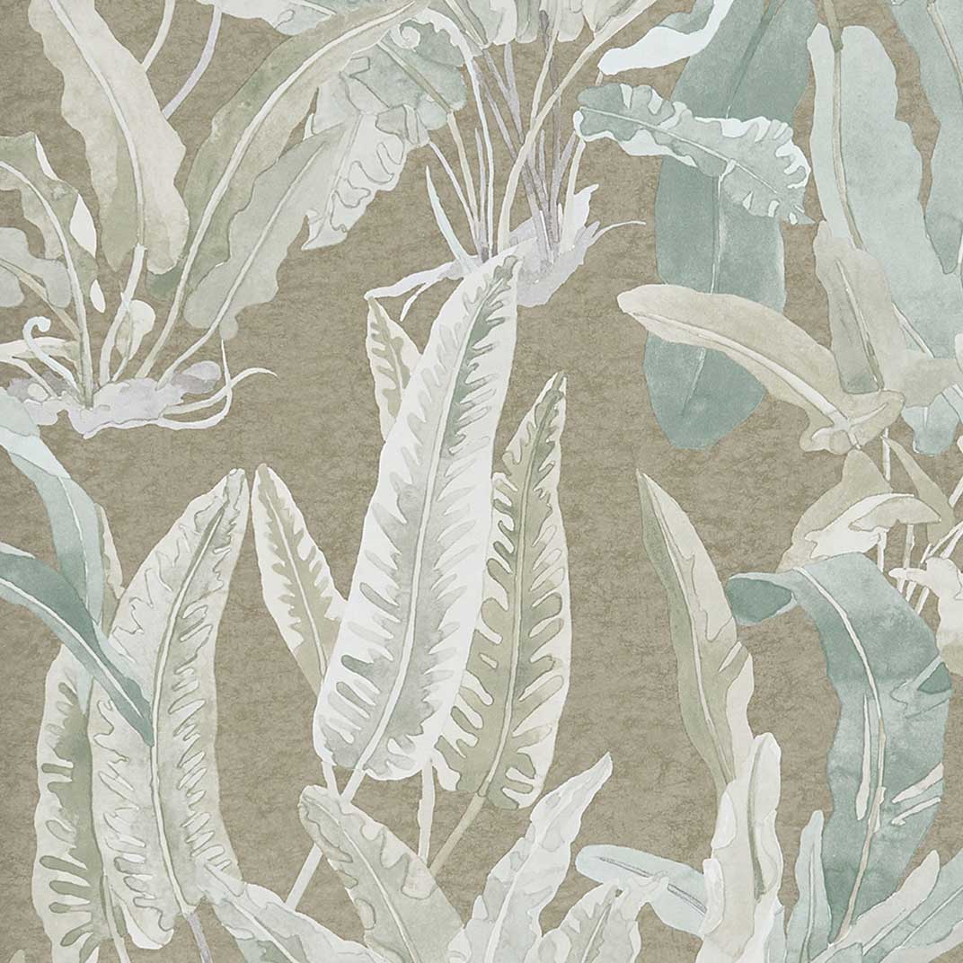 Nina Campbell Wallpaper - Ashdown Benmore Eau De Nil/Gilver NCW4393-04