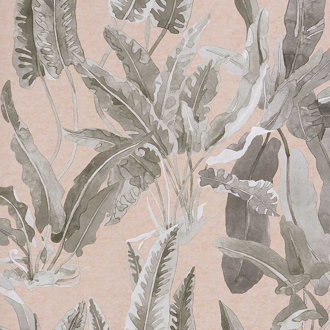 Nina Campbell Wallpaper - Ashdown Benmore Blush/Grey NCW4393-06
