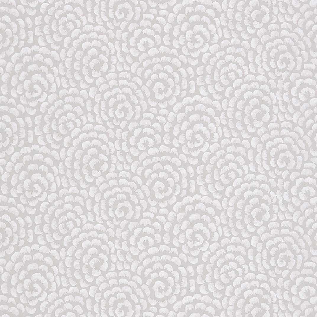 Nina Campbell Wallpaper - Ashdown Kingsley Dove Grey/Ivory NCW4395-05