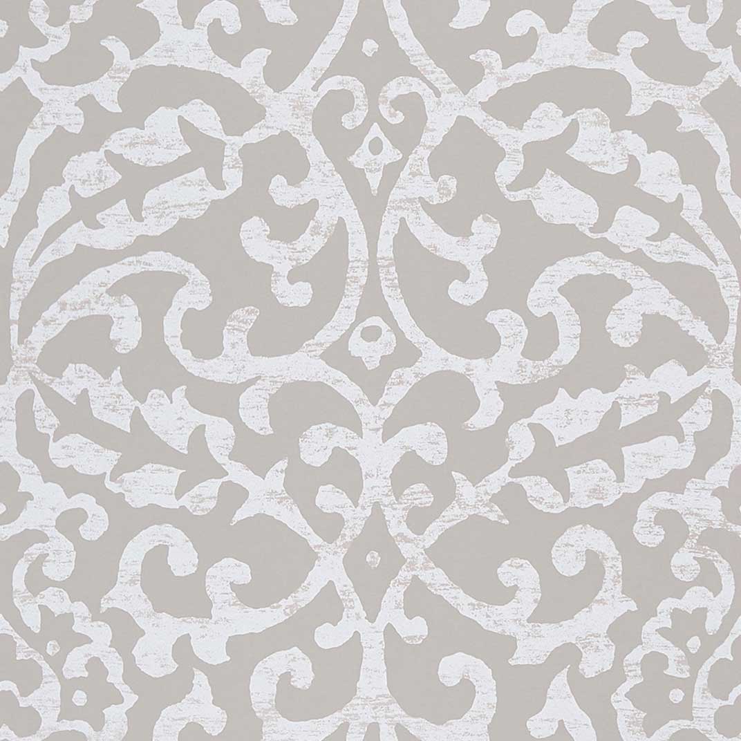 Nina Campbell Wallpaper - Ashdown Brideshead Grey NCW4396-01