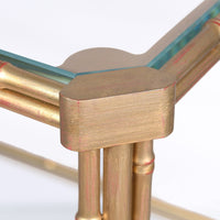 Nina Campbell Pagoda End Table against a white background close up