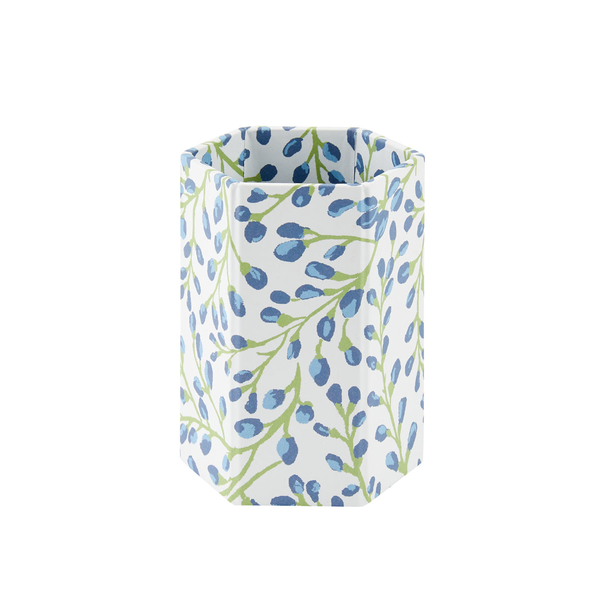 Pen Pot All Over Buds Blue