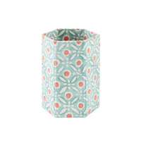 Pen Pot Batik Dots Coral/Aqua