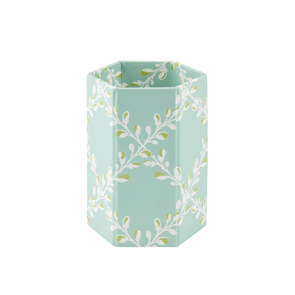 Pen Pot Bud Trellis Aqua