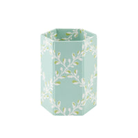 Pen Pot Bud Trellis Aqua