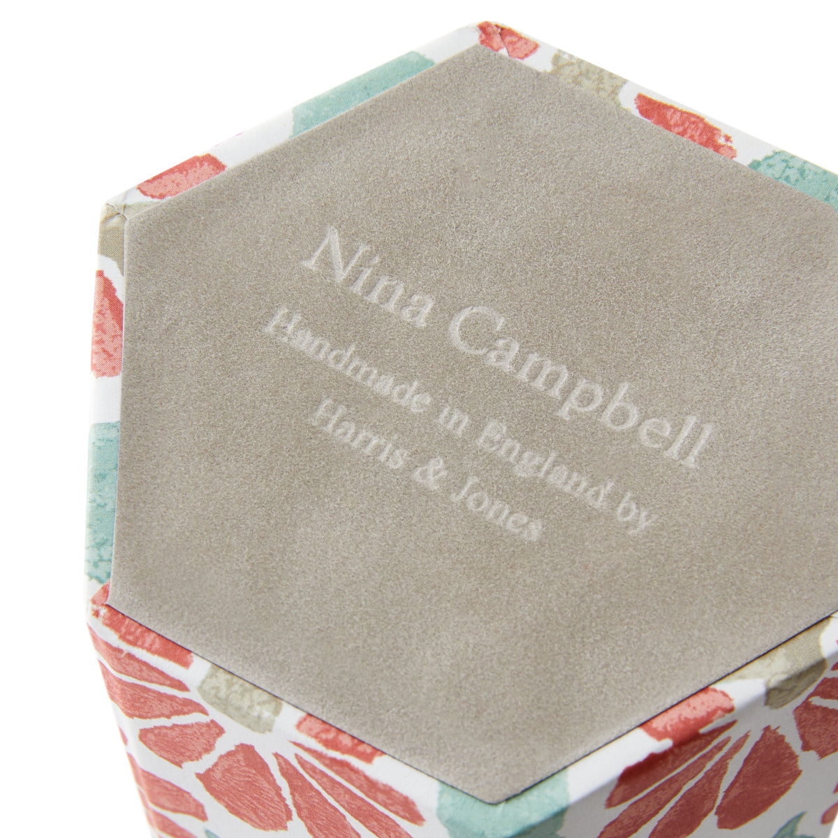Pen Pot Ginko Tulips Coral/Aqua