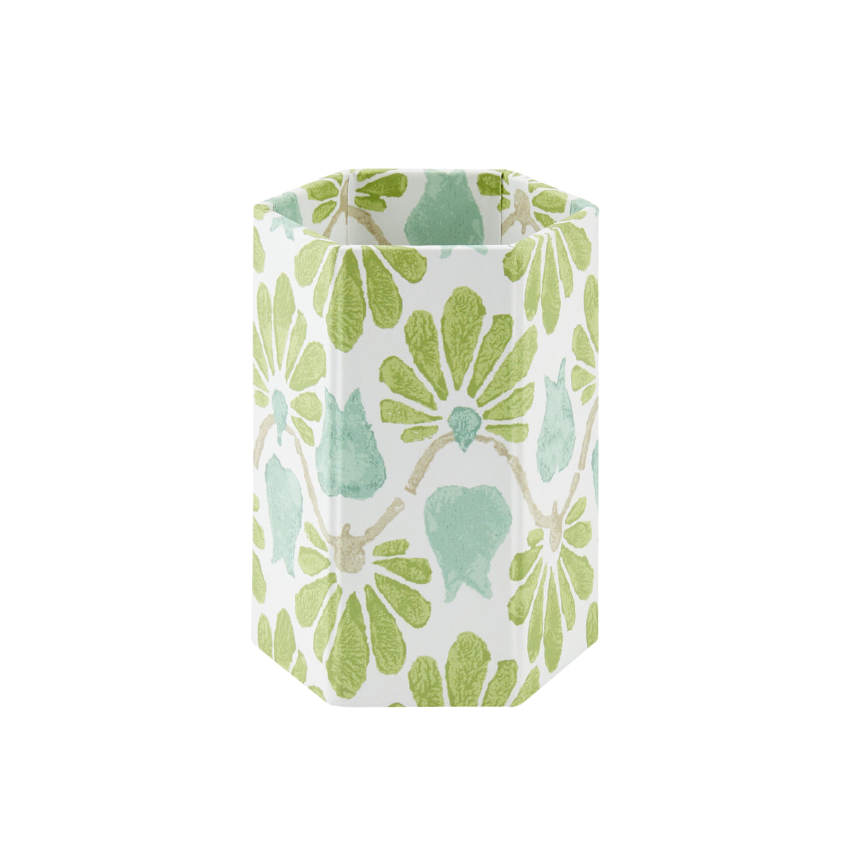 Pen Pot Ginko Tulips Green/Aqua