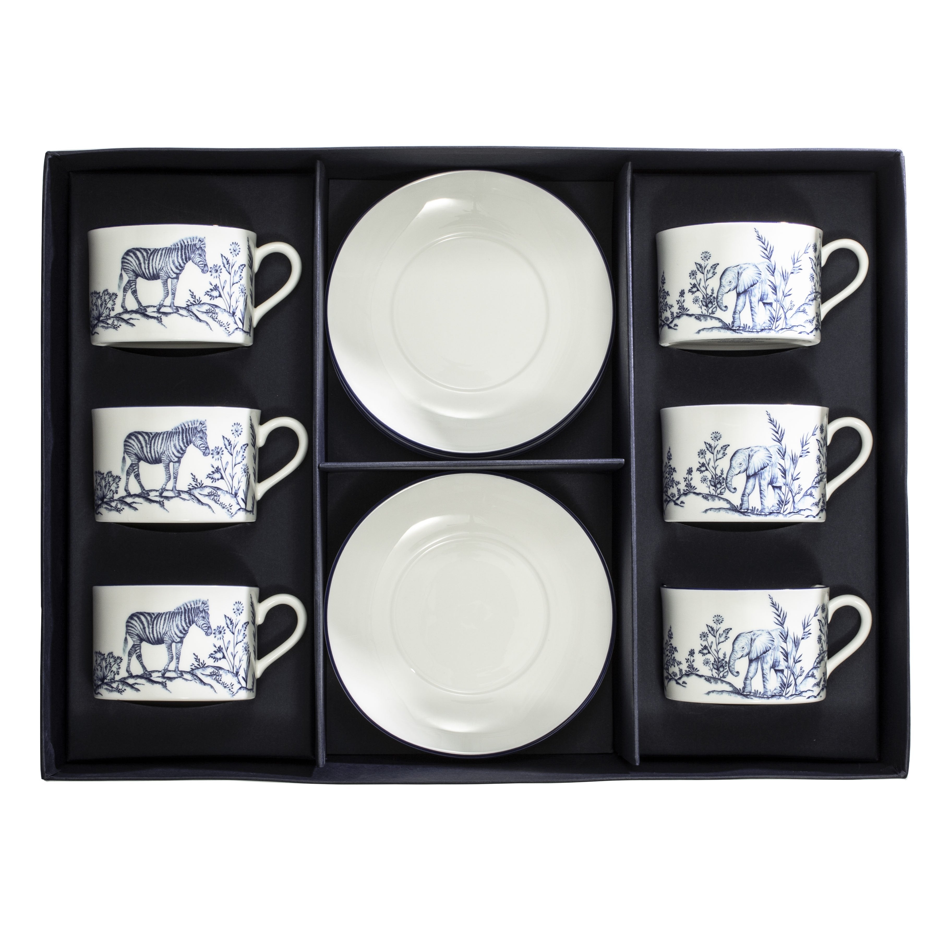 Serengeti Tea Cup & Saucer Set of 6