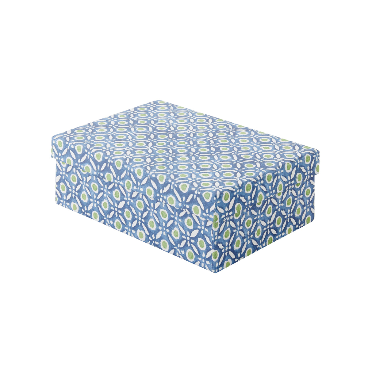 Storage Box Small Batik Dots Blue/Green