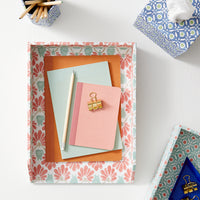 Tissue Box Batik Dots Blue/Green