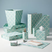 Waste Bin Bud Trellis Aqua