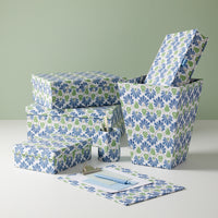 Tissue Box Ginko Tulips Blue/Green