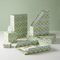 Letter Tray Ginko Tulips Green/Aqua
