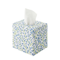 Tissue Box All Over Buds Blue