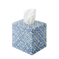 Tissue Box Batik Dots Blue/Green