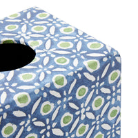 Tissue Box Batik Dots Blue/Green