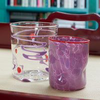 Nina Campbell Wackie Dot Glass - Purple