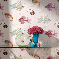 Nina Campbell Wallpaper - Perroquet Aquarium NCW3833-03