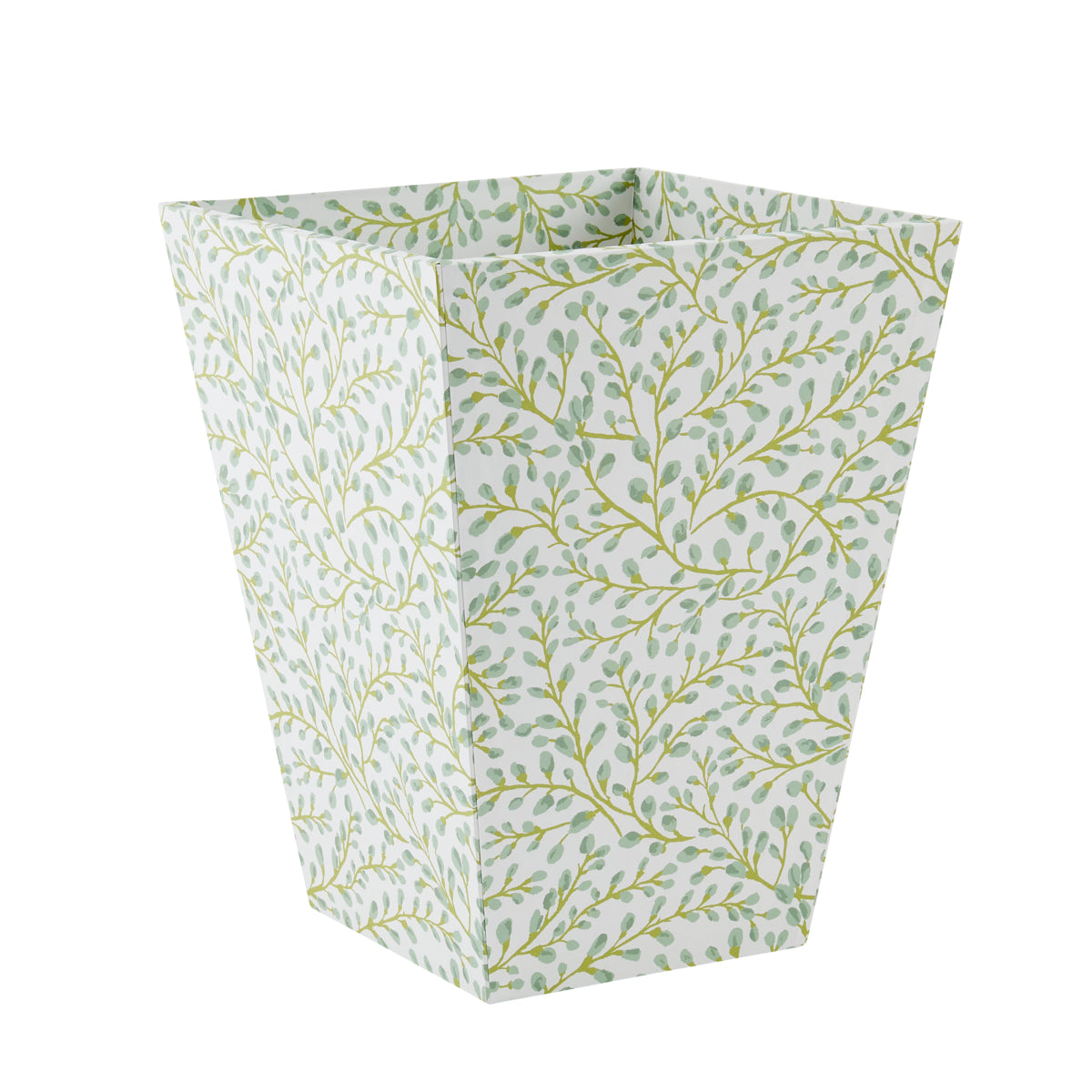 Waste Bin All Over Buds Aqua