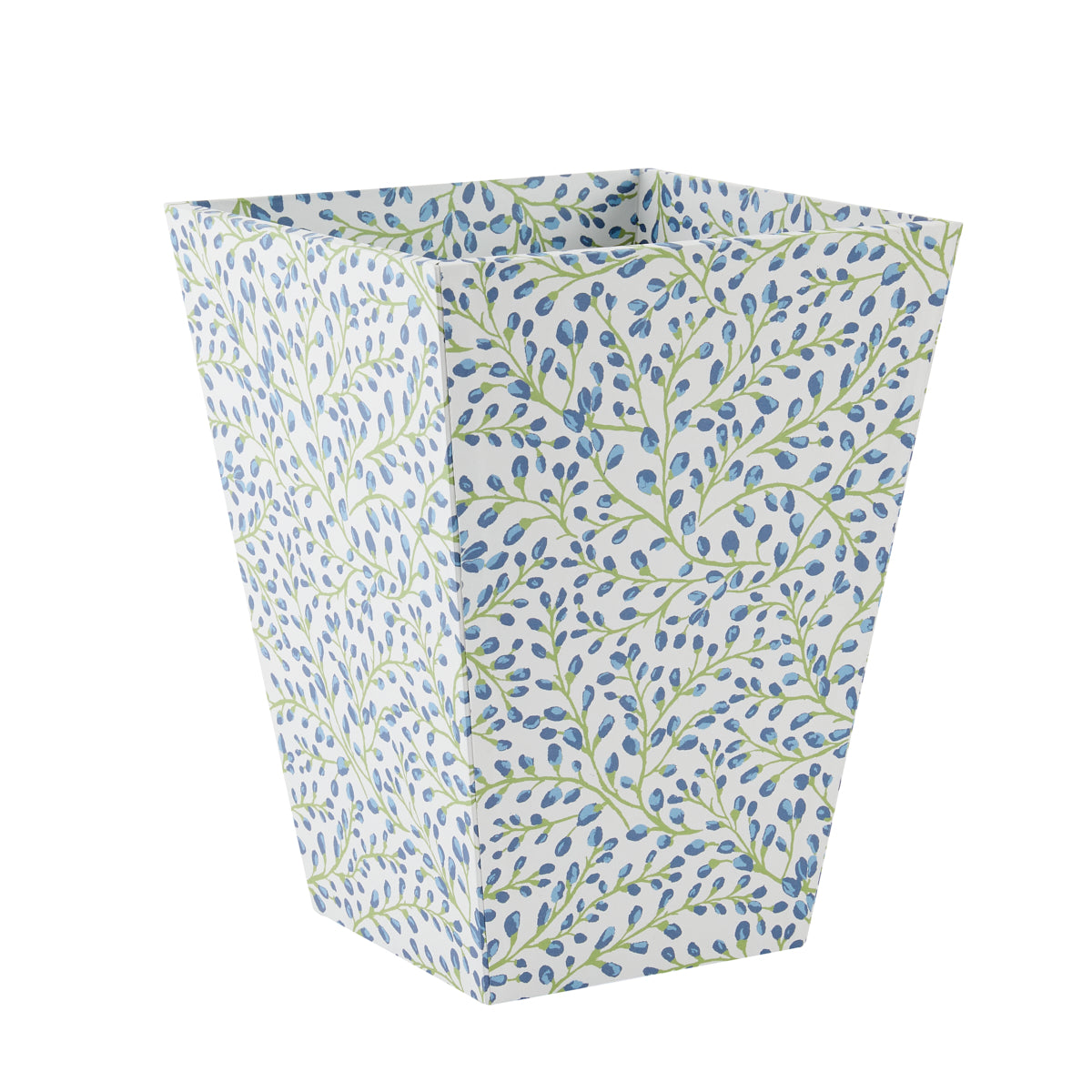 Waste Bin All Over Buds Blue