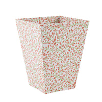 Waste Bin All Over Buds Coral