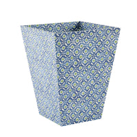 Waste Bin Batik Dots Blue/Green
