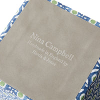 Waste Bin Batik Dots Blue/Green