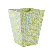 Waste Basket Batik Dots Green/Aqua