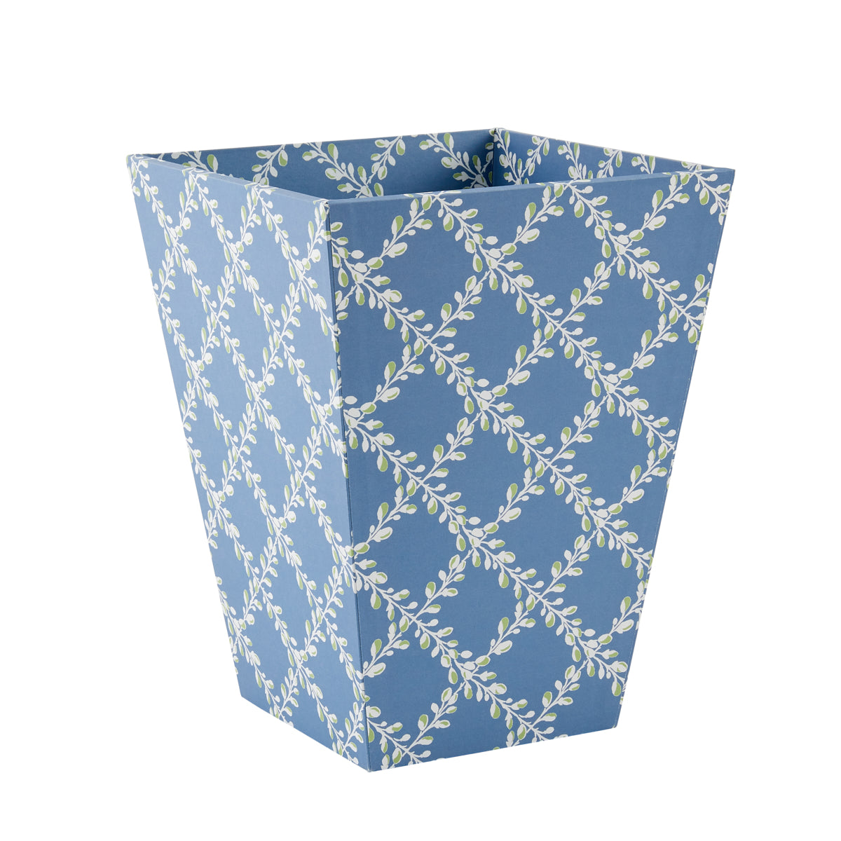 Waste Bin Bud Trellis Blue