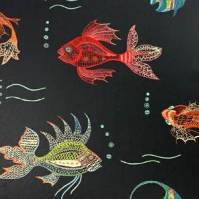 Nina Campbell Wallpaper - Perroquet Aquarium NCW3833-01