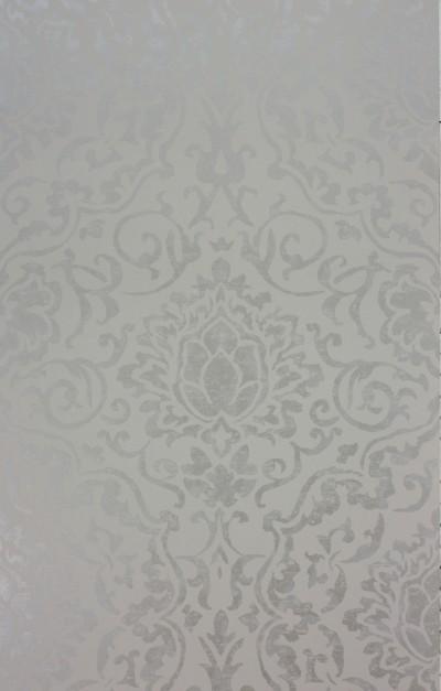 Nina Campbell Wallpaper - Fontibre Belem Grey/Silver NCW4201-03