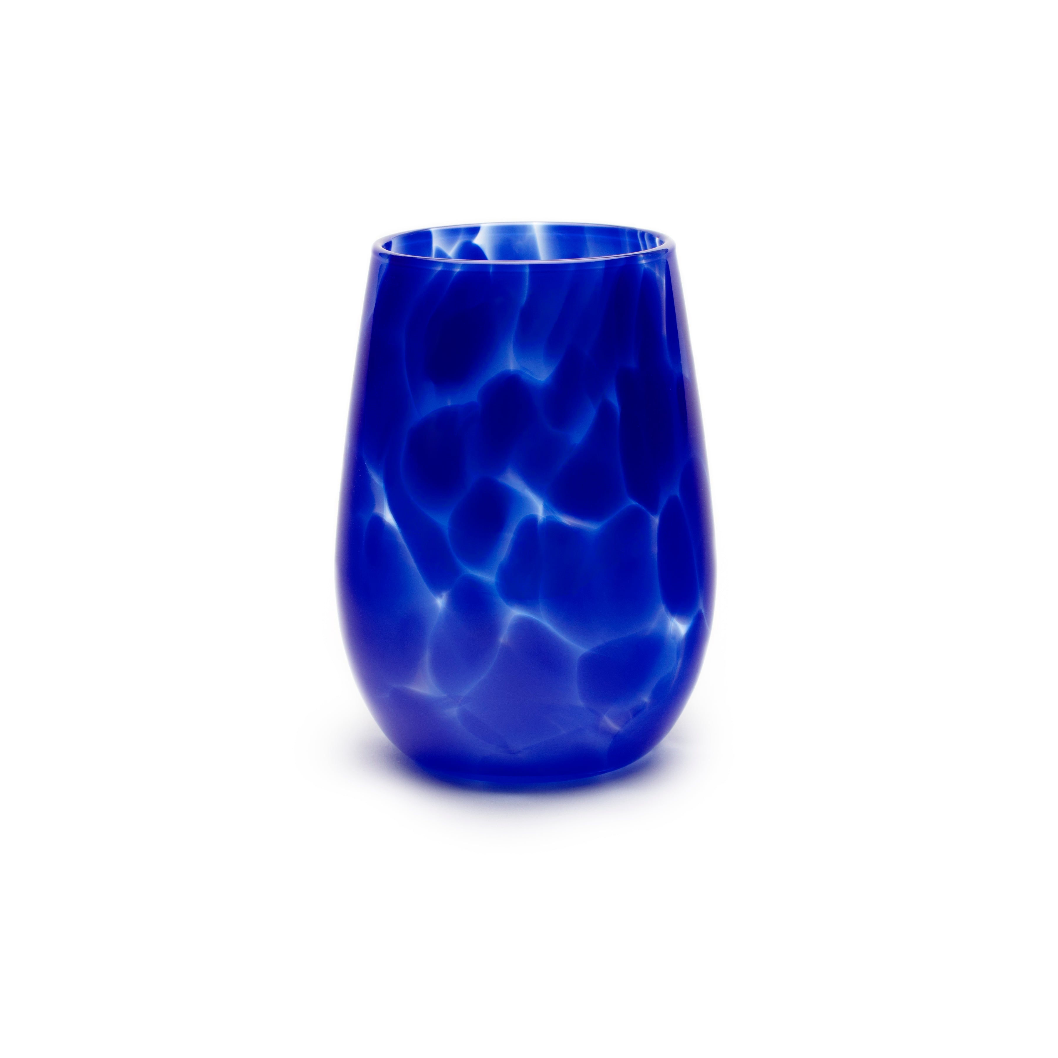 Stemless Wine Glass Fritsy Cobalt