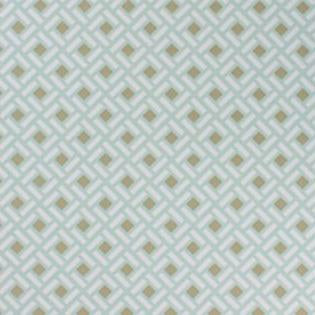Nina Campbell Wallpaper - Rosslyn Kelburn Aqua/Gilver NCW4155-02