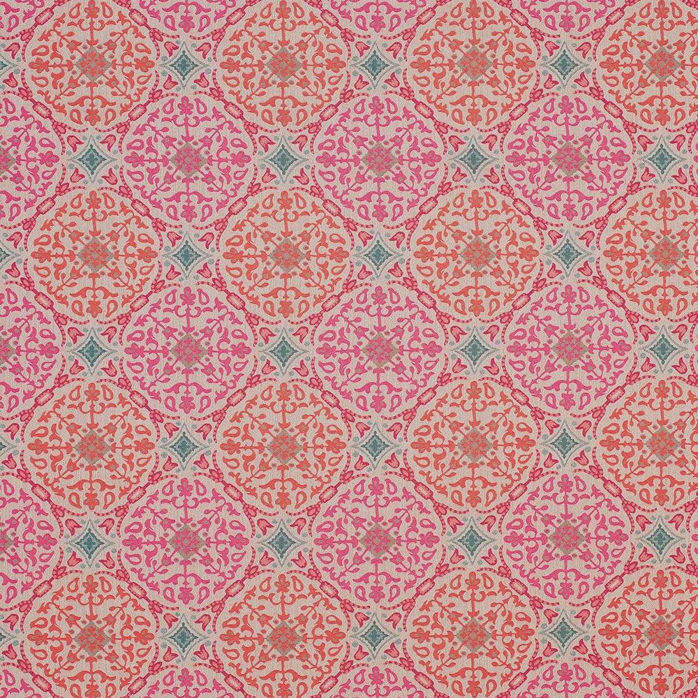 Nina Campbell Fabric - Claribel La Moulade Coral/Pink NCF4280-01