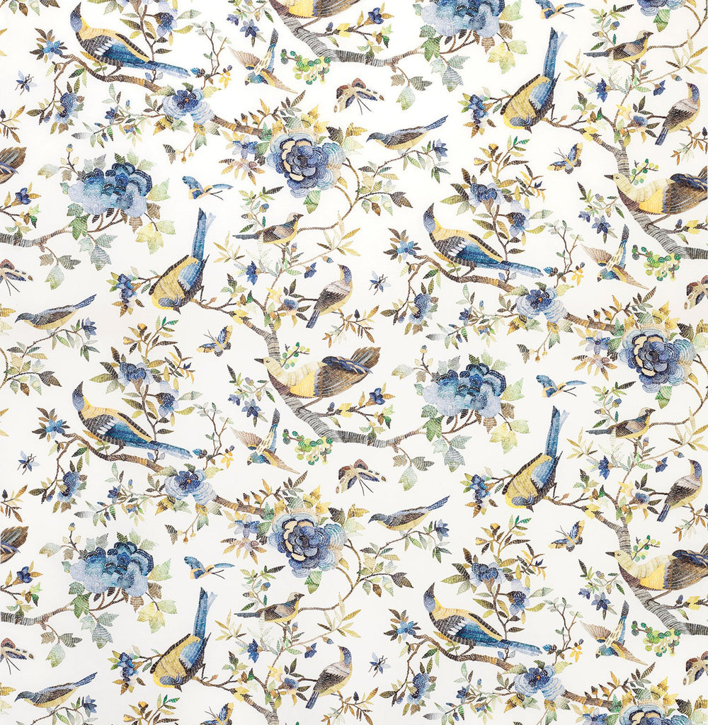 Wickham Merlesham Prussian Blue Fabric NCF4513-06 – Nina Campbell