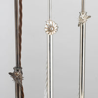 Rise & Fall Lamp Large Silver Daisy